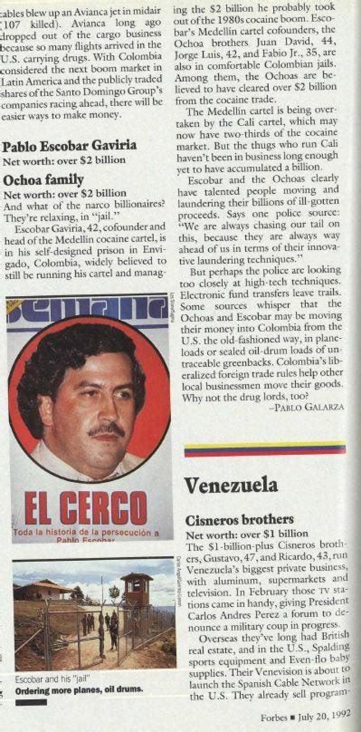 The Untold Truth About Pablo Escobar's Staggering Net Worth